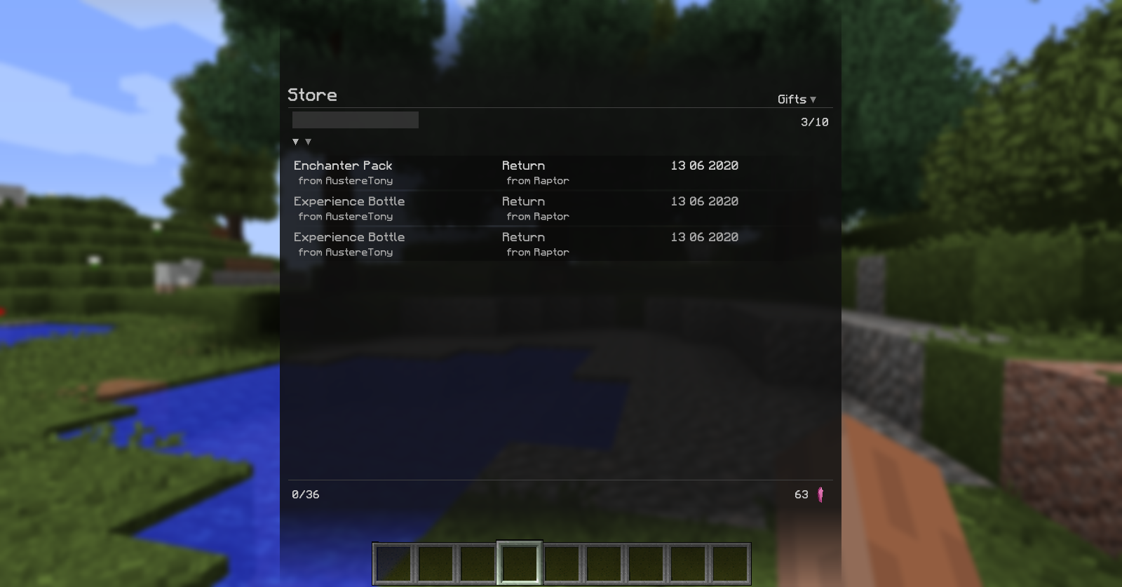 Oxygen: Store