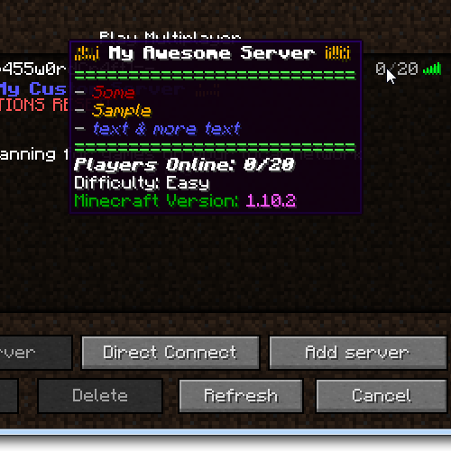 p455w0rd's MOTD Customizer