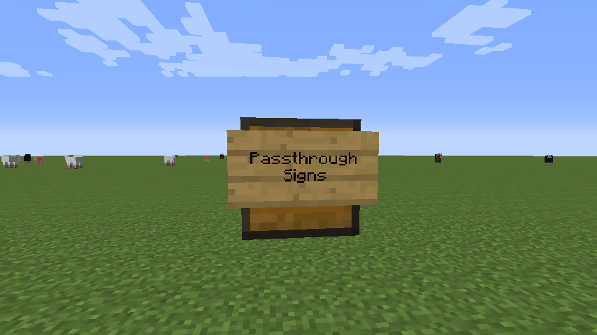 Passthrough Signs