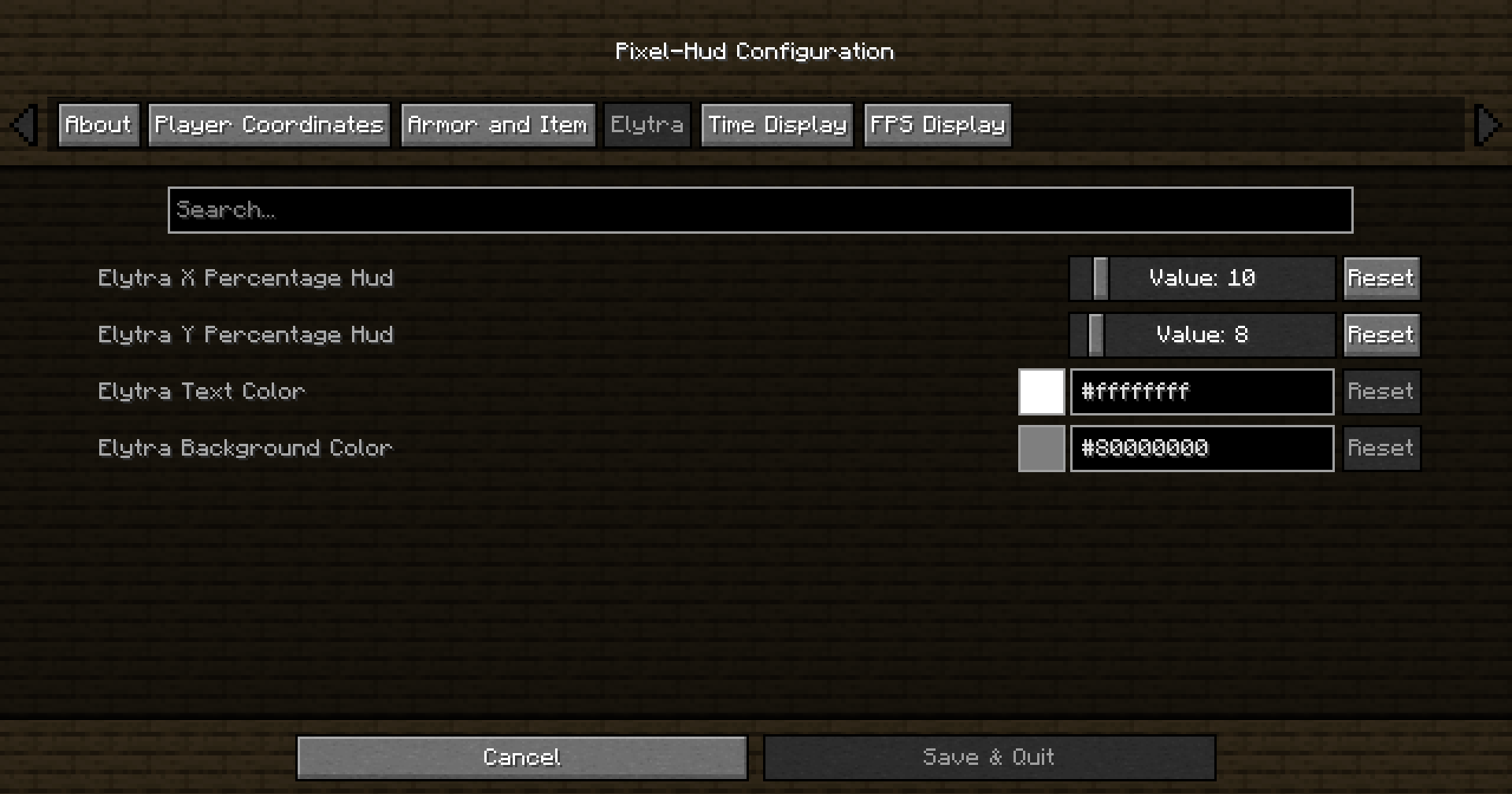Pixel-Hud