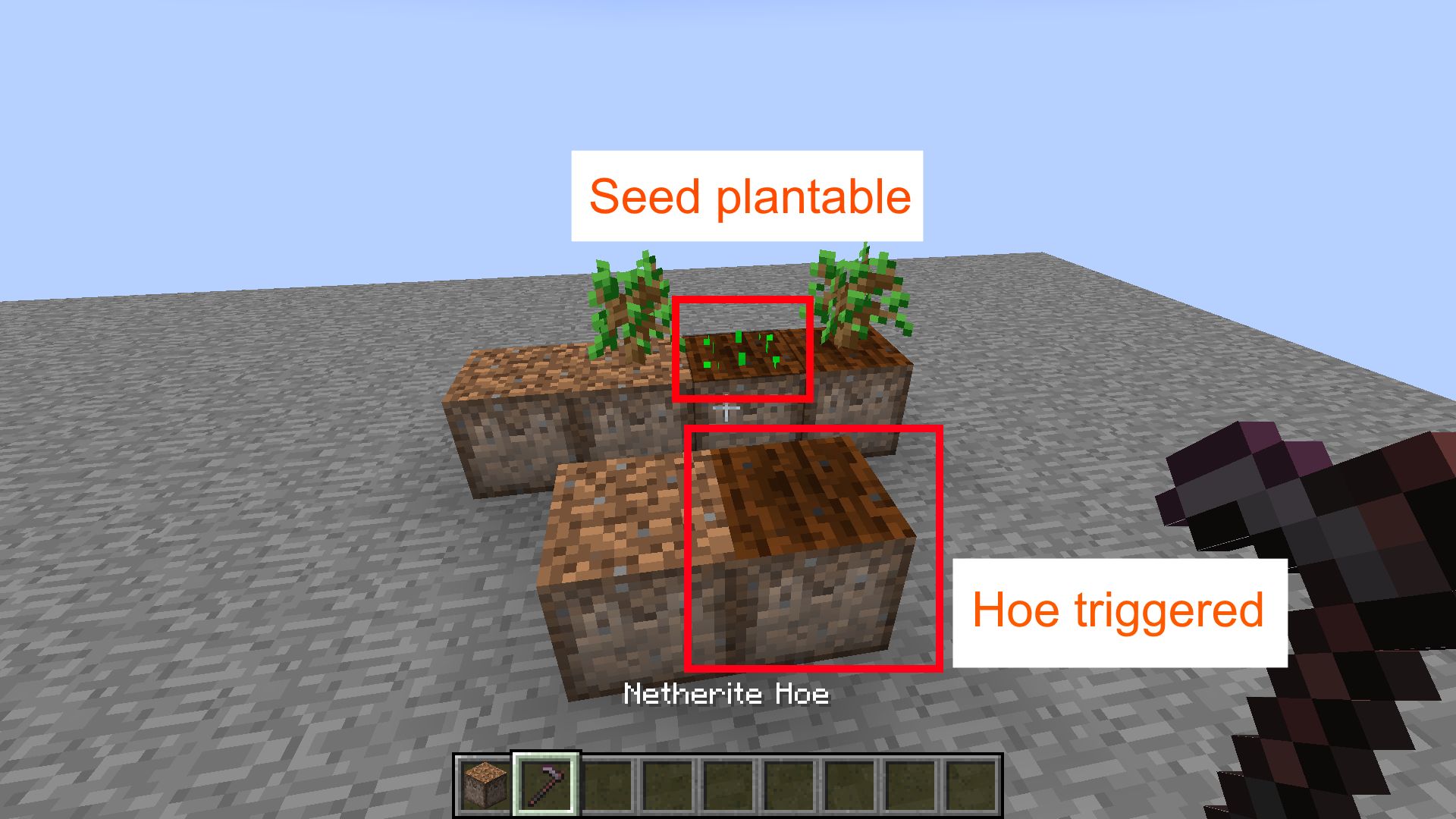 Planting dirt for saplings