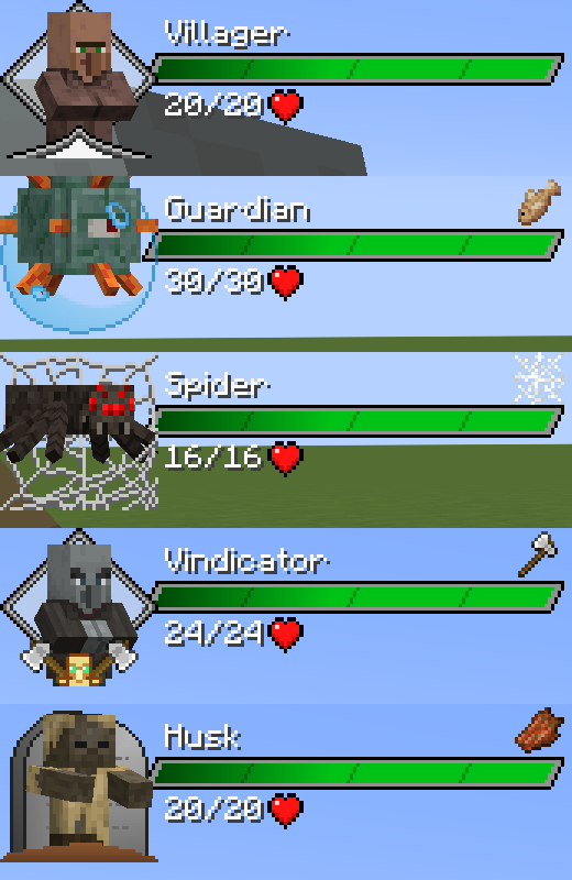 Provi's Health Bars