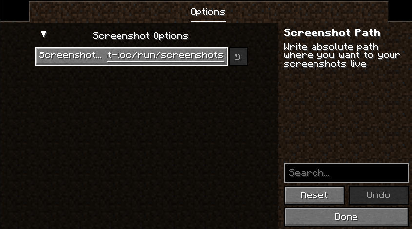 Screenshot Location