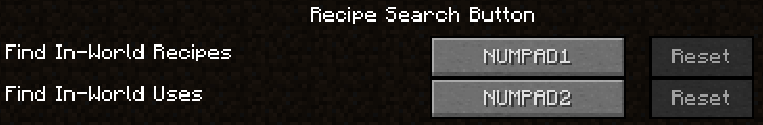 Recipe Search Buttons