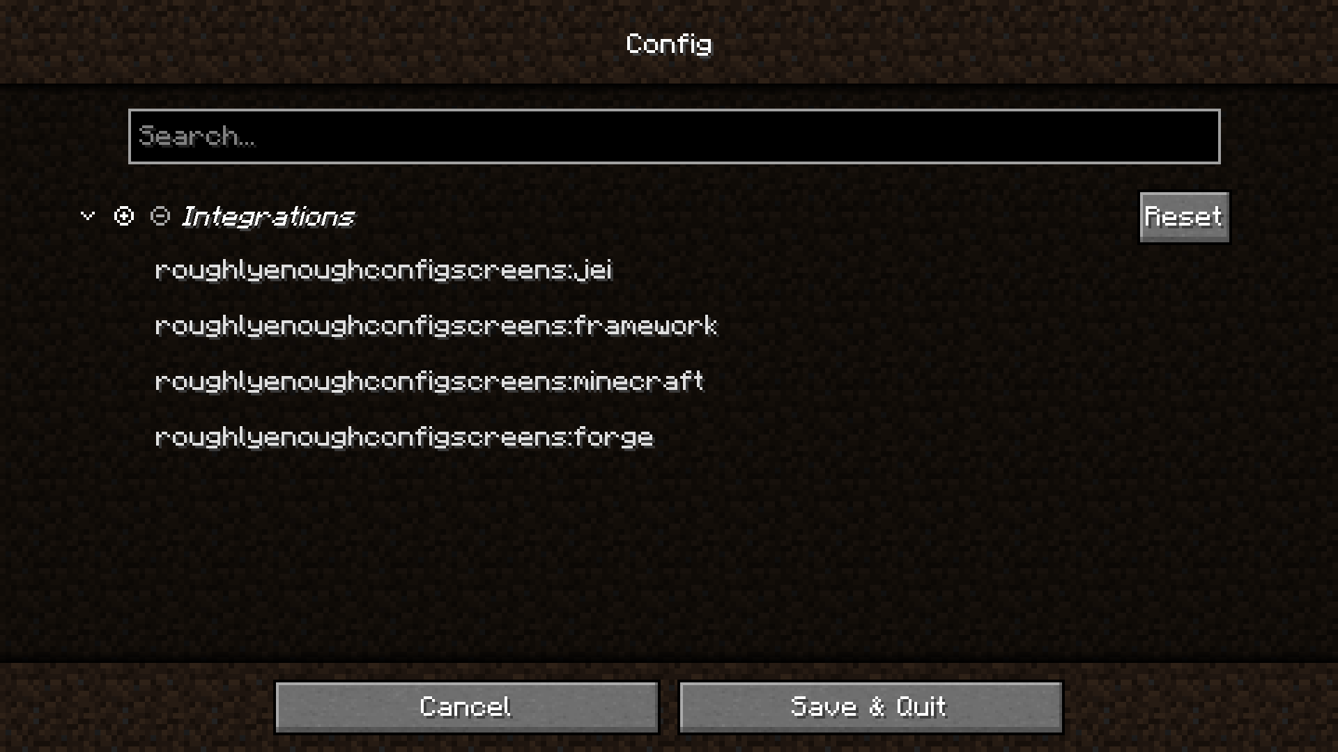 Roughly Enough Config Screens (RECS)