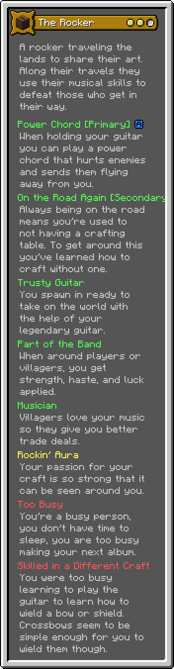Origins: The Rocker