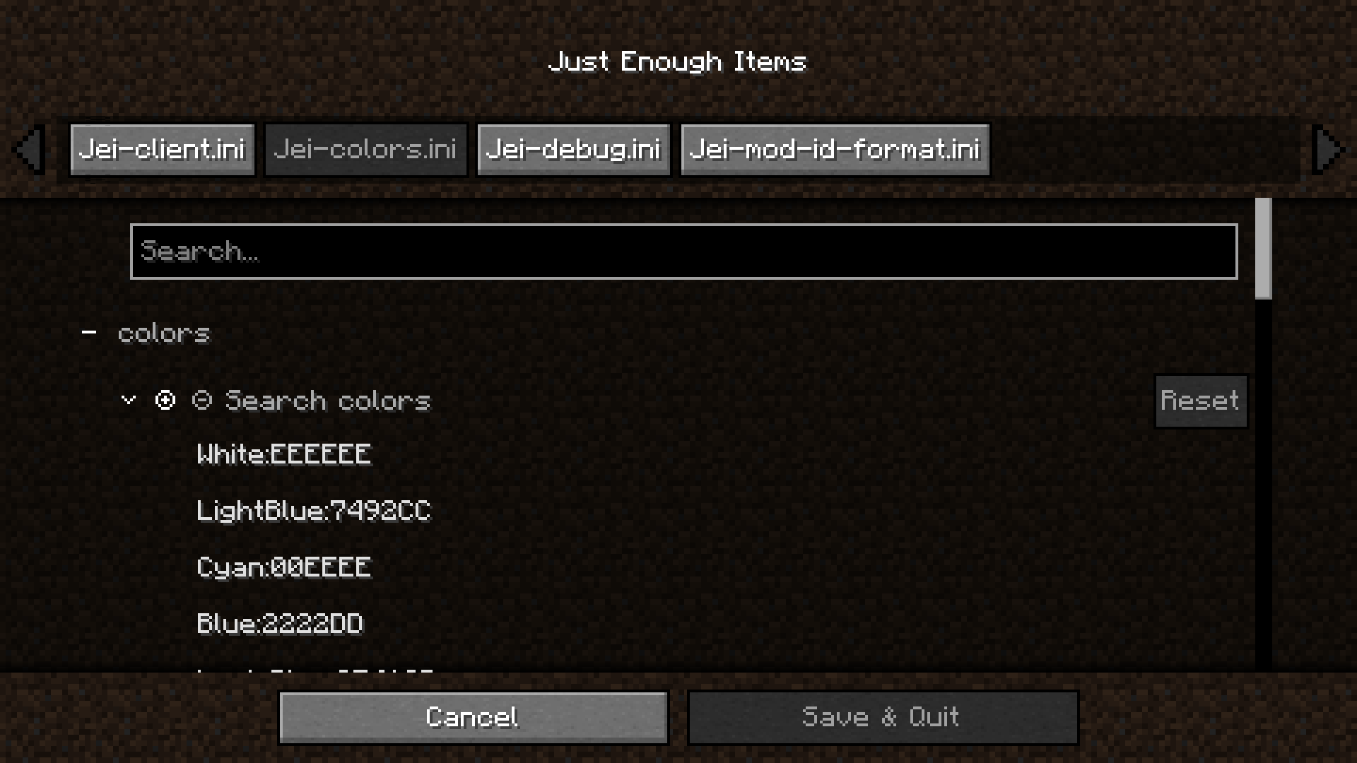Roughly Enough Config Screens