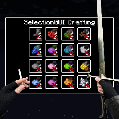 SelectionGUI Crafting - Continued