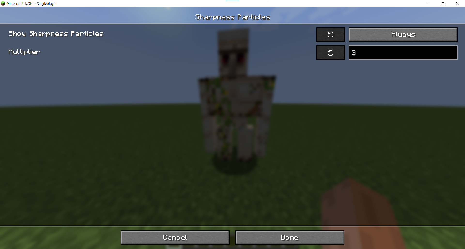 Sharpness Particles Refurbished