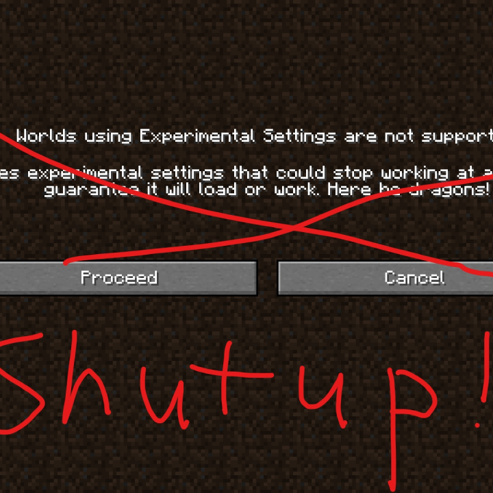Shutup Experimental Settings!