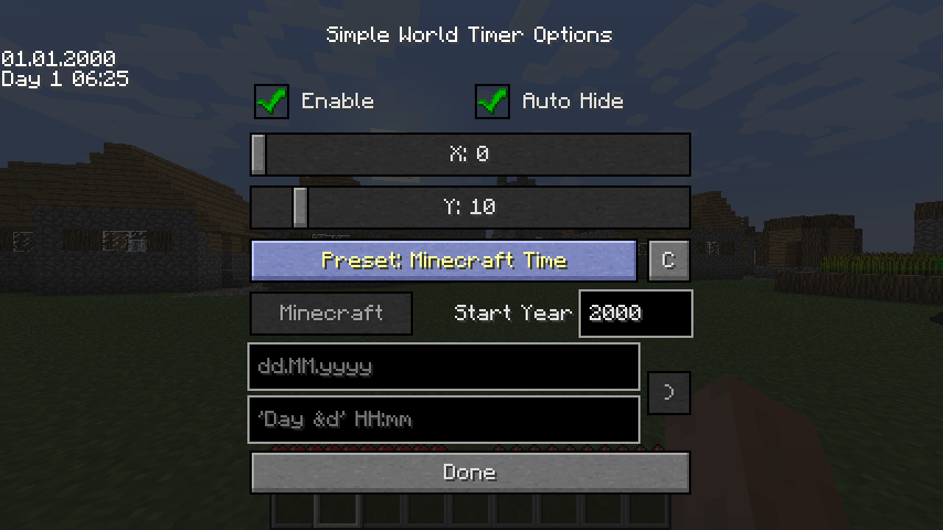 Simple World Timer