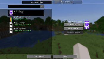 skin overrides