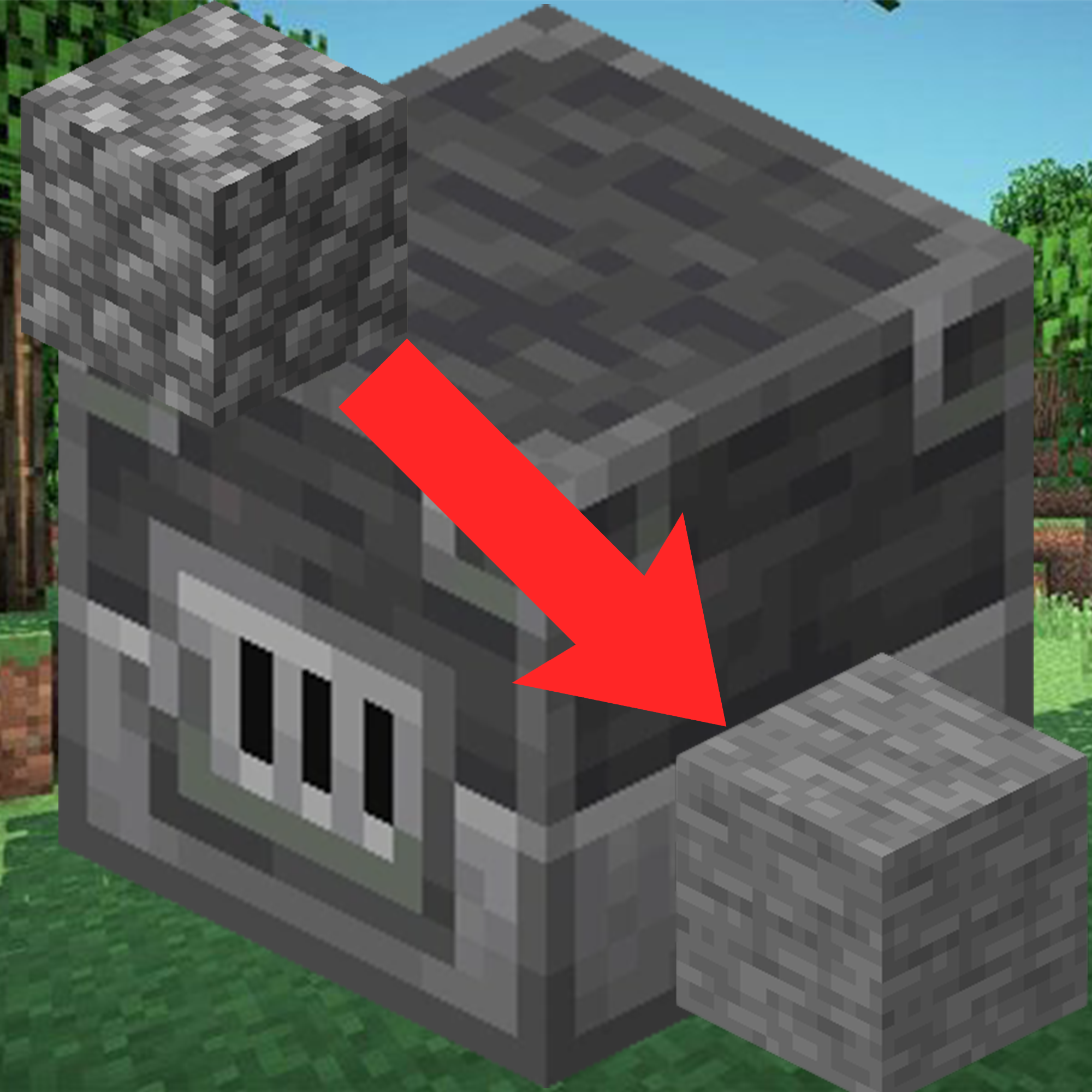 Smelting Cobblestone in a Blast Furnace [Fabric/Forge/NeoForge]