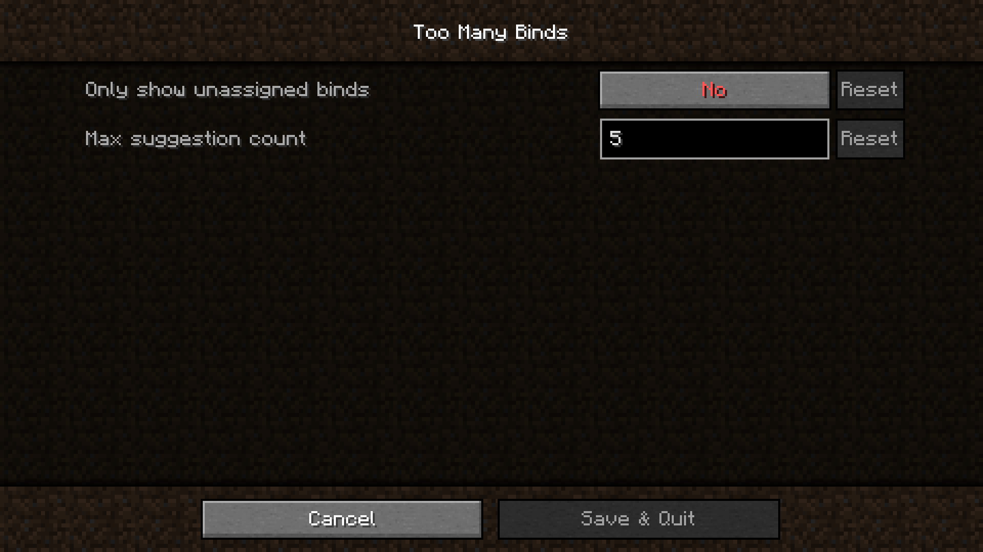 Too Many Binds