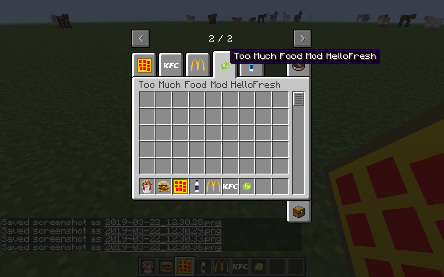 Too much food mod
