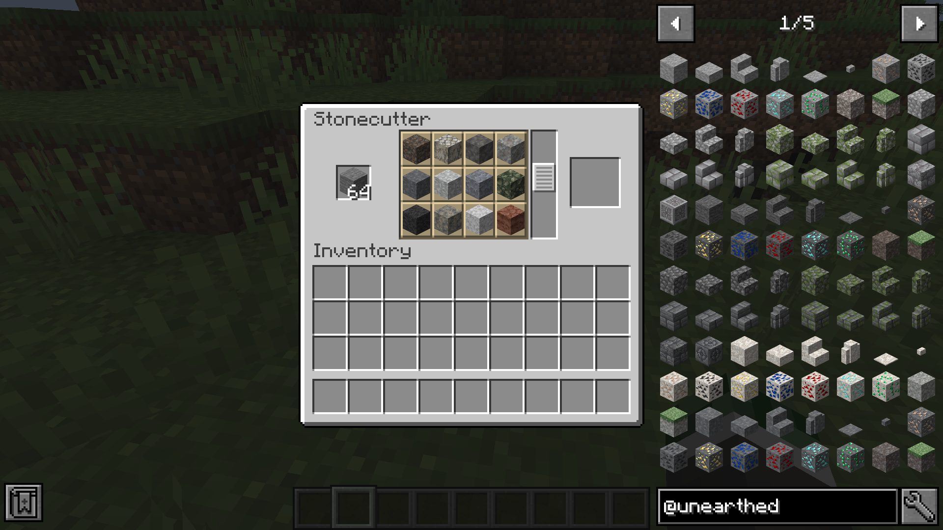 Unearthed Addon: Stone Recipes