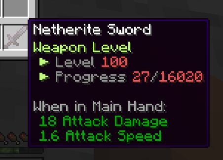 Lukas' Weapon Leveling