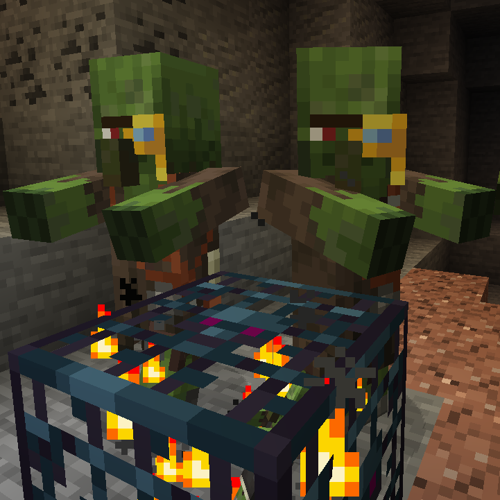 Zombie Villagers From Spawner (Legacy Fabric)